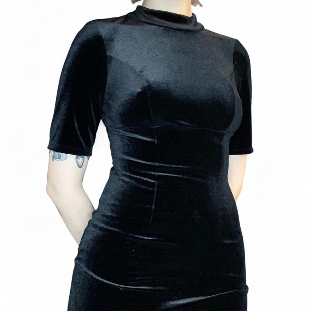 BCBGeneration Black Velvet Dress